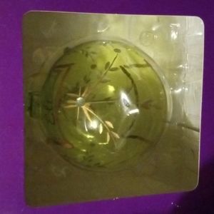 Personalizable Glass Birthstone Christmas Ornament - August (Peridot)Birthstone